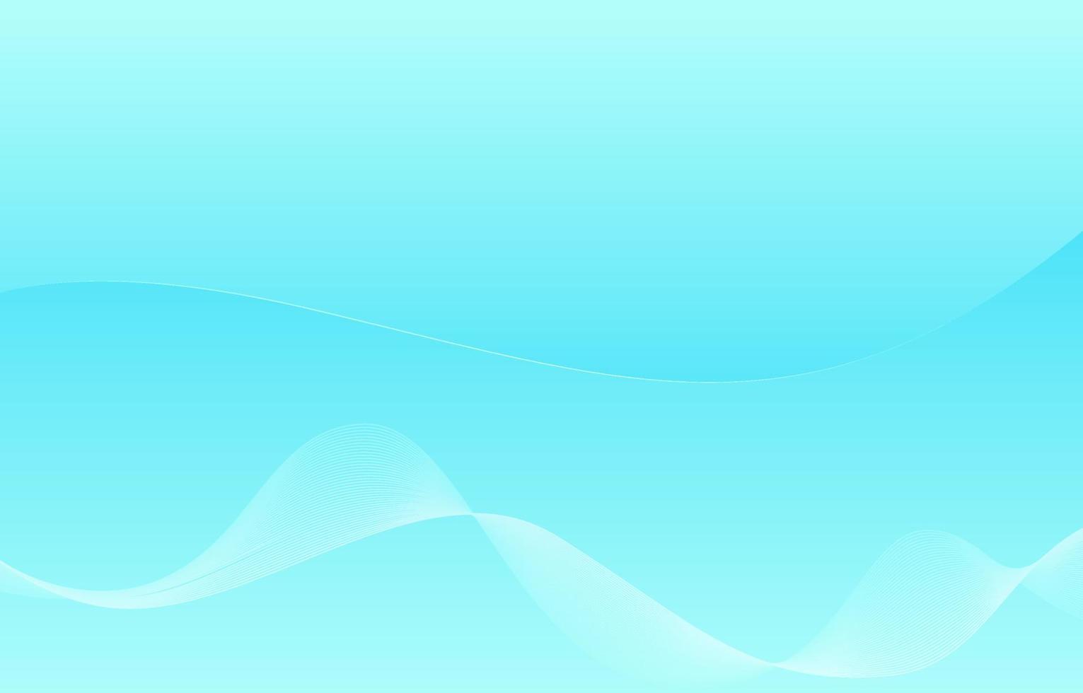 astratto blu onda con bianca curvo Linee sfondo per digitale Rete presentazione modello design vettore