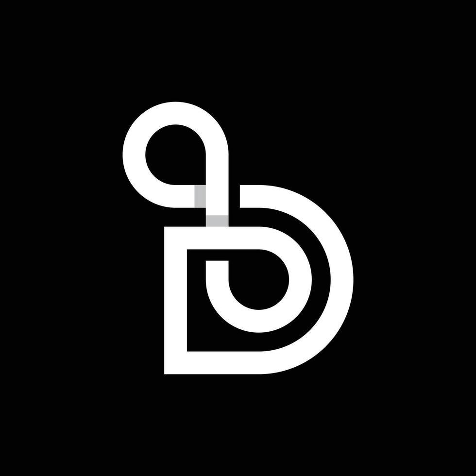 lettera d infinito moderno creativo logo vettore