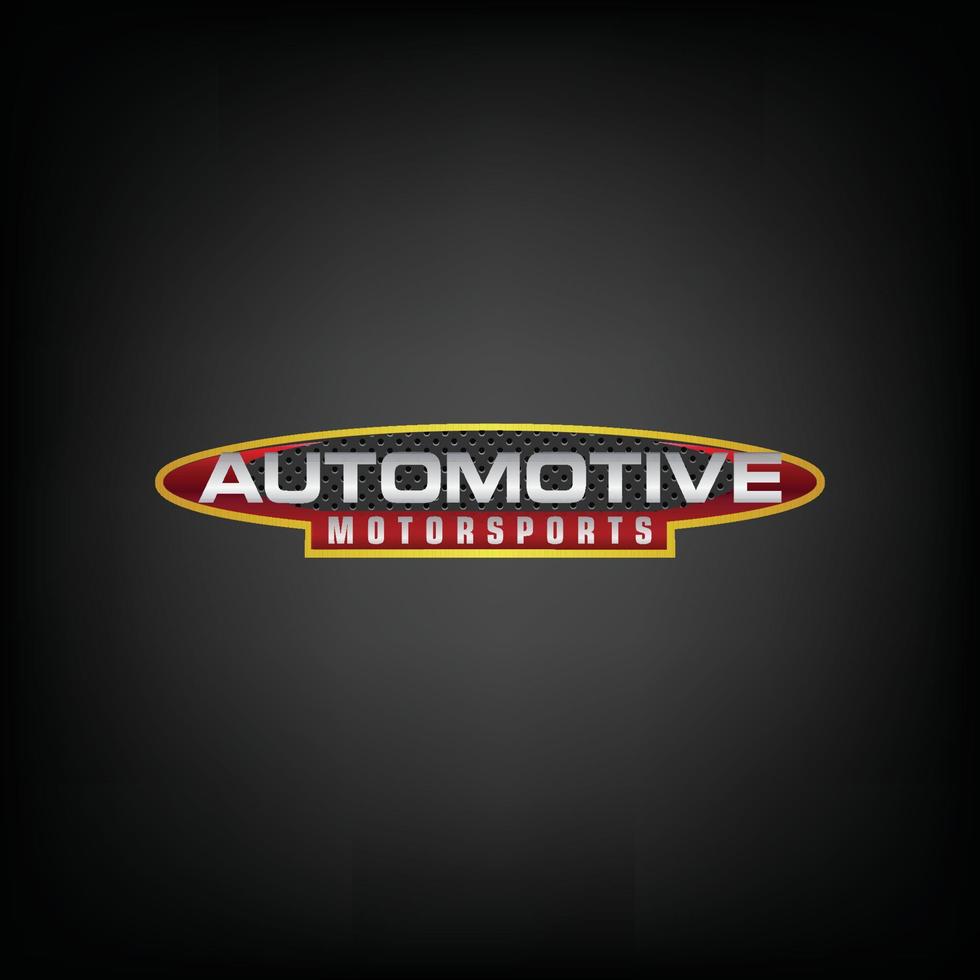 logo design concetto con rosso silhouette. vettore illustrazione. settore automobilistico auto distintivo logo