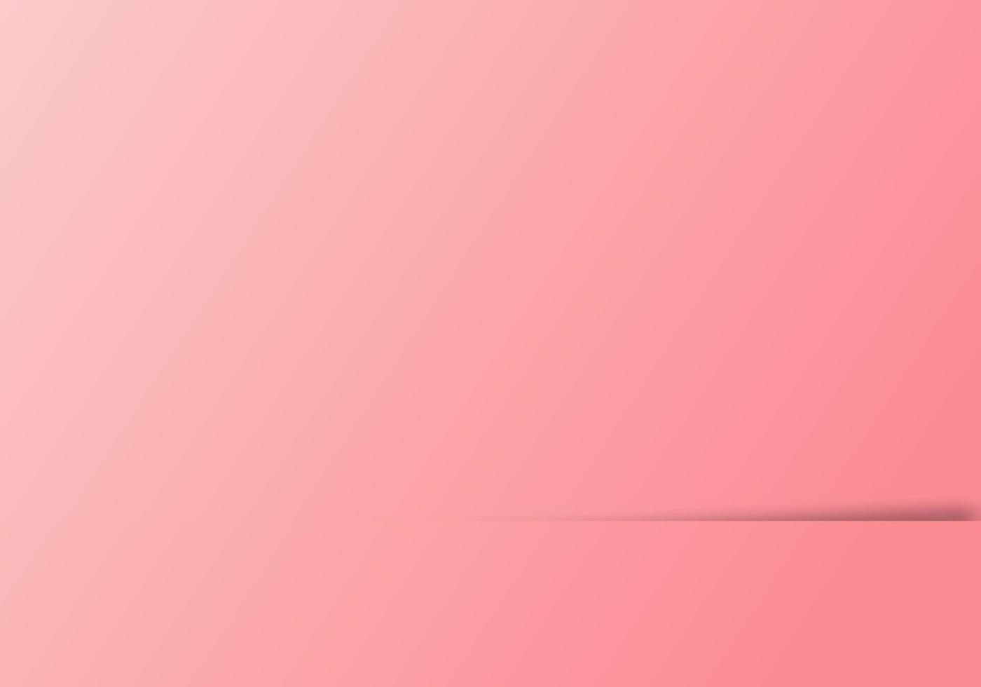 astratto vuoto rosa sfondo con bianca base per pubblicità, cosmetico Annunci, vetrina, presentazione, sito web, striscione, crema, moda con copia spazio per testo vettore