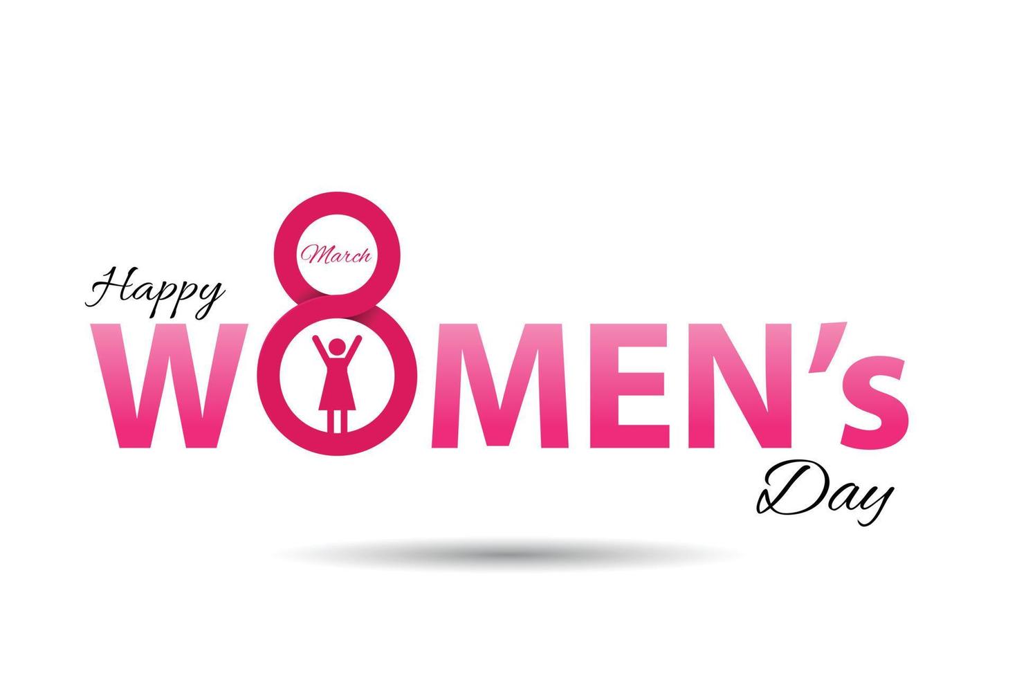 marzo 8. internazionale Da donna giorno saluto carta carta tagliare per il tuo design. vettore illustrazione