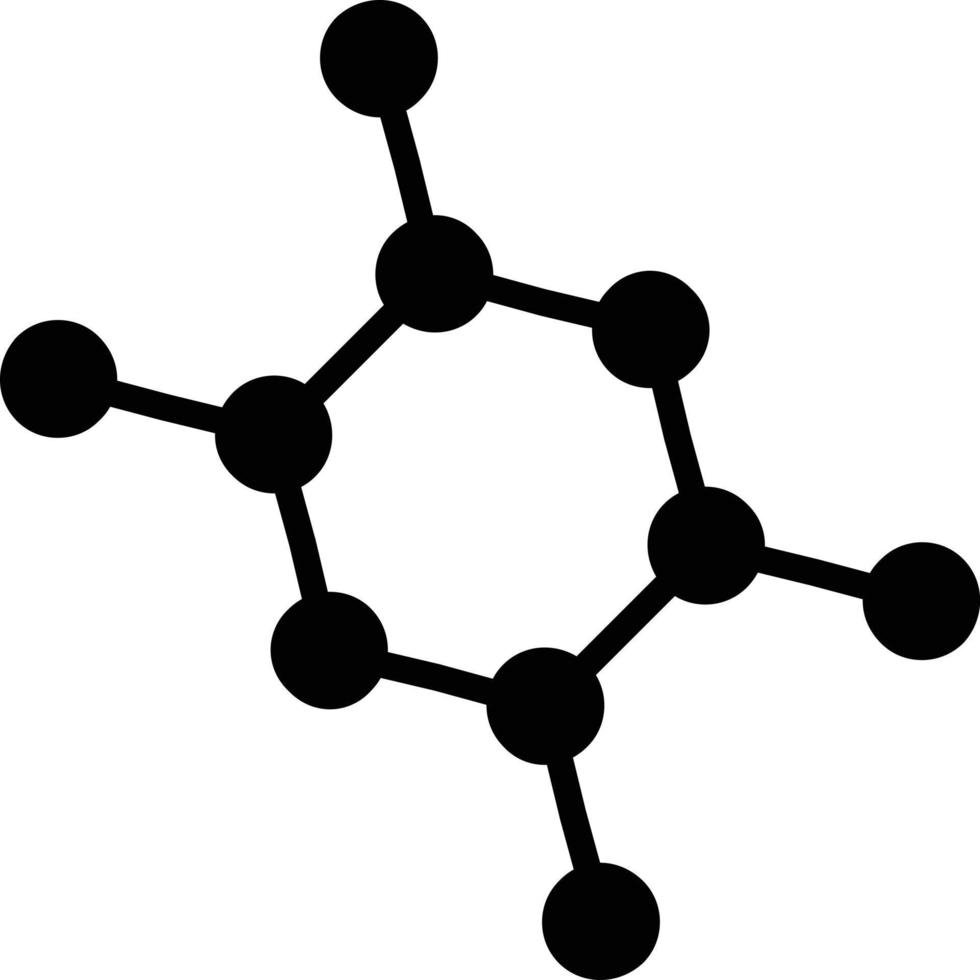 icona del glifo scientifico vettore