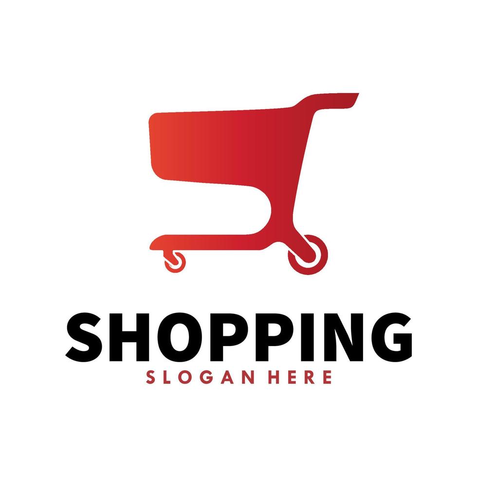 shopping logo modello design vettore