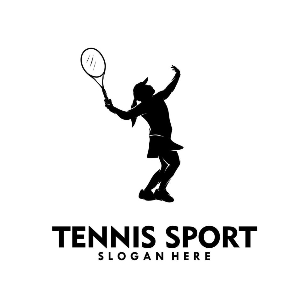 tennis logo modello vettore illustrazione design