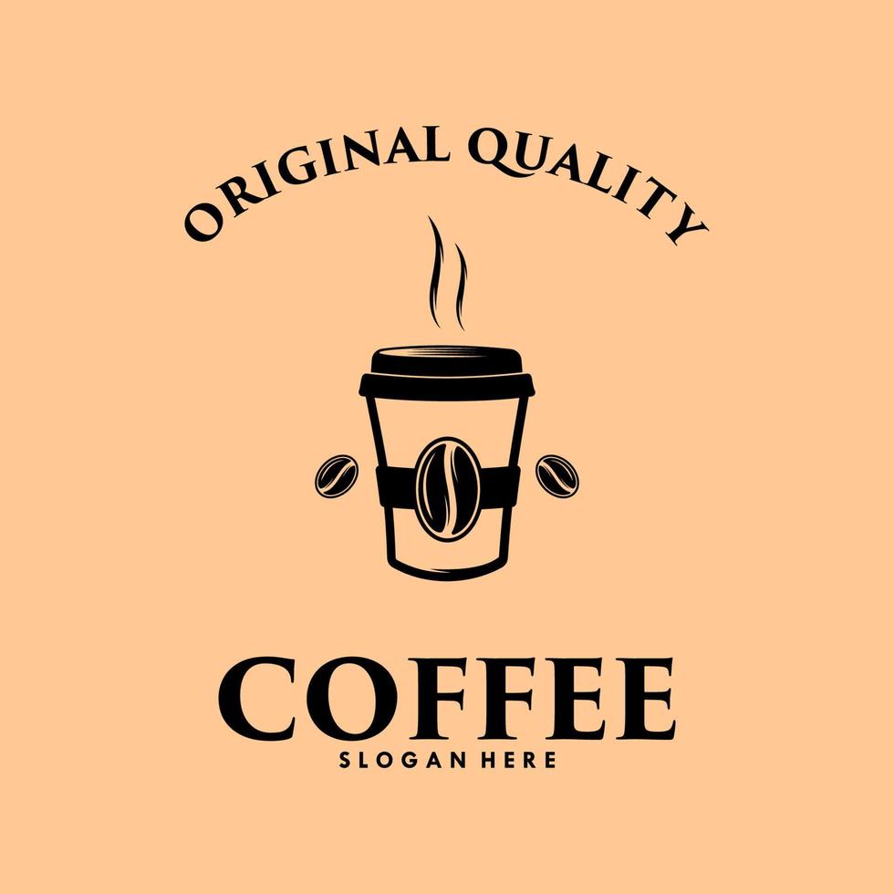 caffè vettore logo design modello