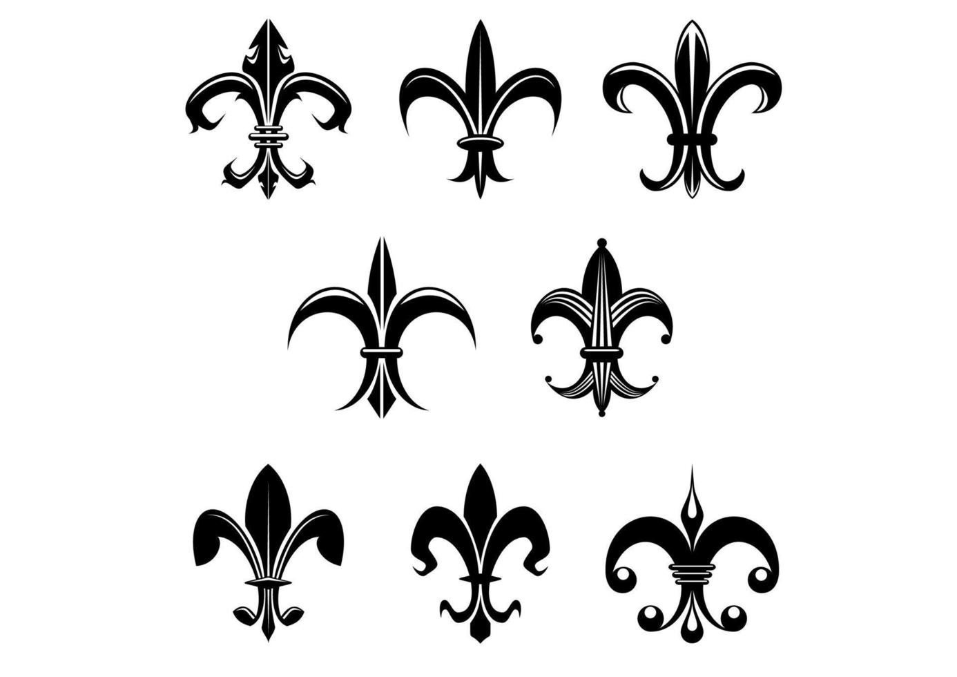 reale giglio, fleur de lis vettore