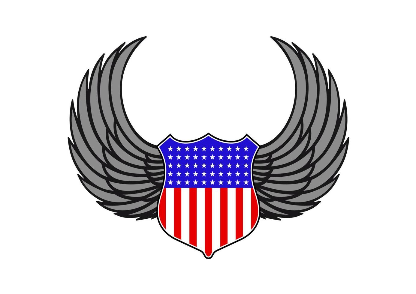 araldico simbolo di Stati Uniti d'America vettore