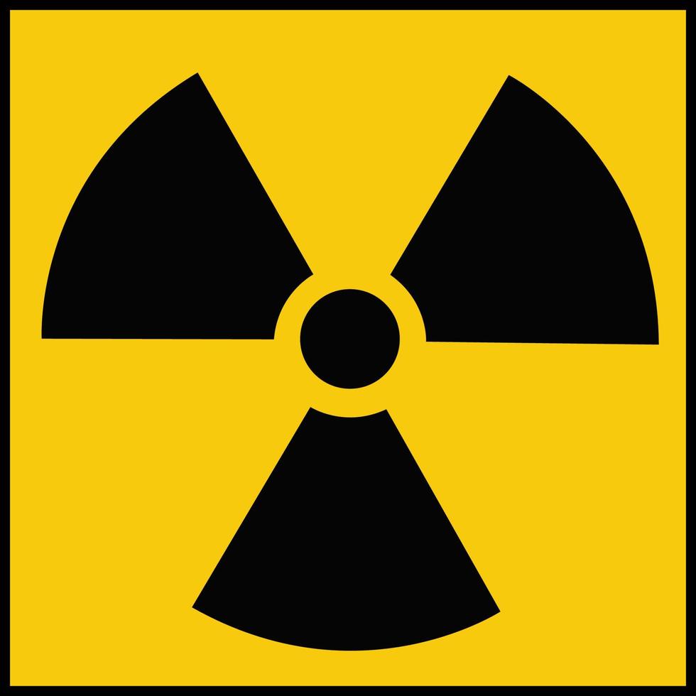 radiazione Pericolo vettore pittogramma.ionizzante radiazione rischio simbolo