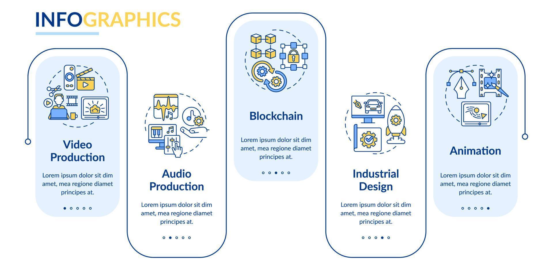 massimo pagare libero professionista abilità rettangolo Infografica modello. blockchain. dati visualizzazione con 5 passi. processi sequenza temporale Informazioni grafico. flusso di lavoro disposizione con linea icone. vettore