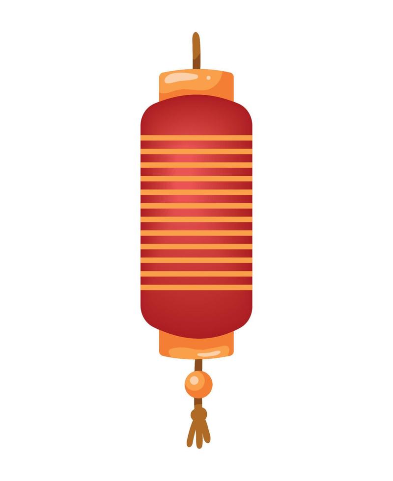 lampada rossa di metà autunno vettore