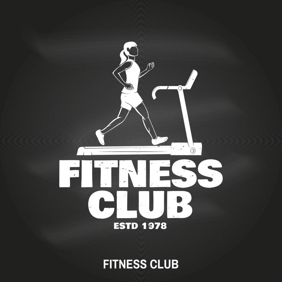 fitness club distintivo. vettore illustrazione.
