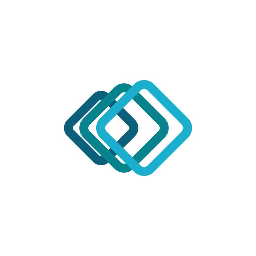 blu diamante gruppo logo design vettore