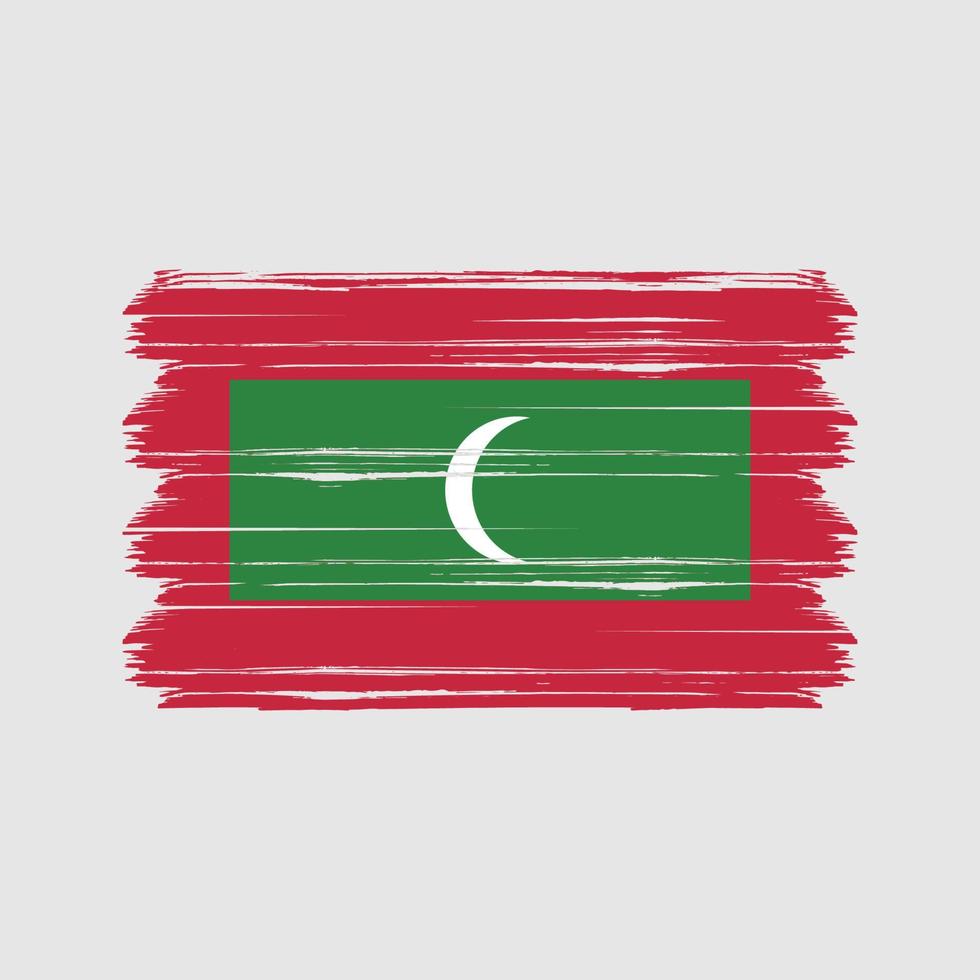 vettore di bandiera maldive. bandiera nazionale