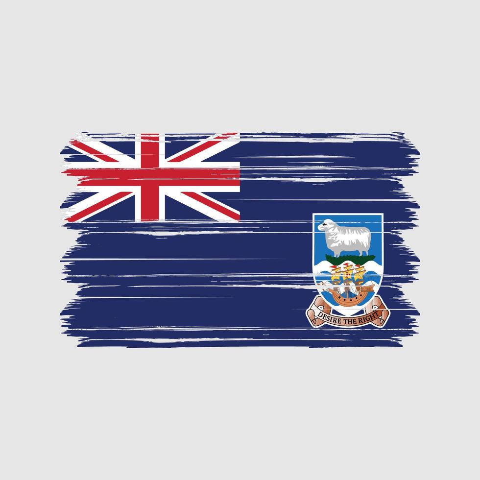 vettore di bandiera delle isole falkland. bandiera nazionale
