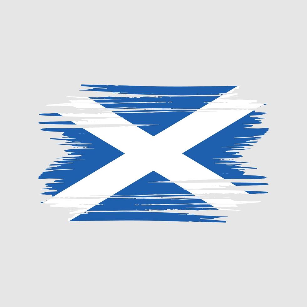 pennellate bandiera scozia. bandiera nazionale vettore
