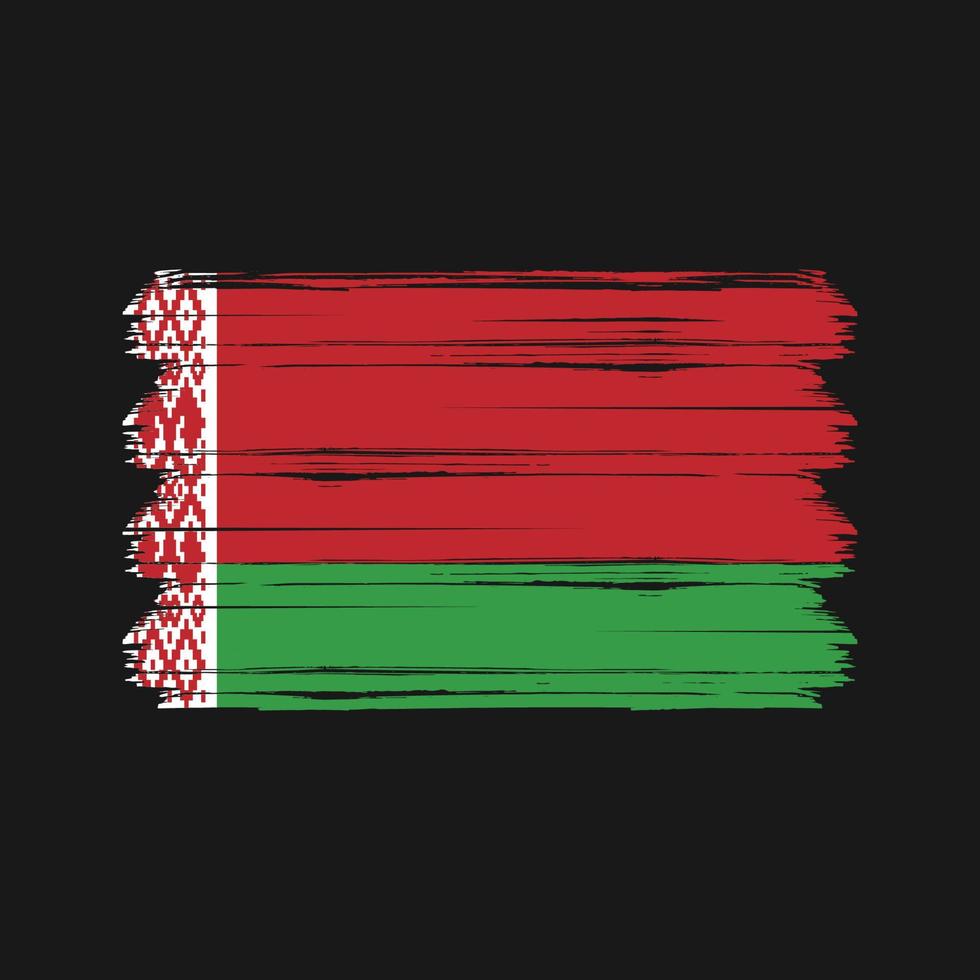 vettore di bandiera della bielorussia. bandiera nazionale