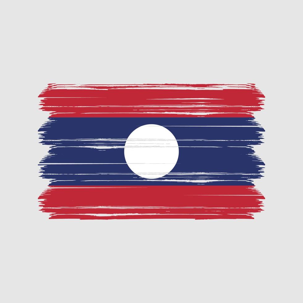 vettore di bandiera del laos. bandiera nazionale