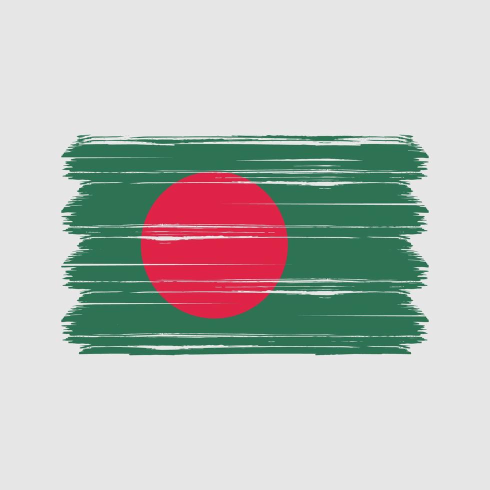vettore di bandiera del bangladesh. bandiera nazionale
