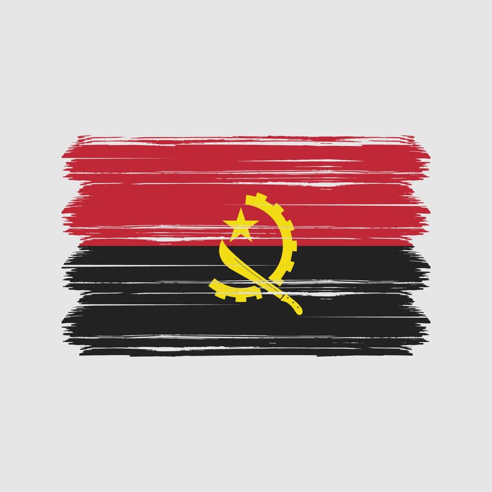 vettore di bandiera dell'Angola. bandiera nazionale