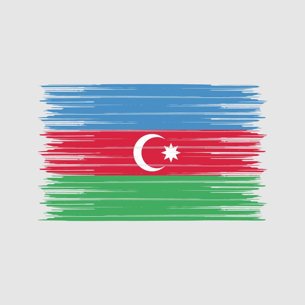 pennello bandiera azerbaigian. bandiera nazionale vettore