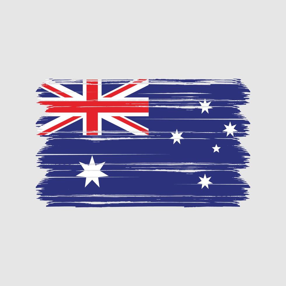 vettore di bandiera dell'australia. bandiera nazionale