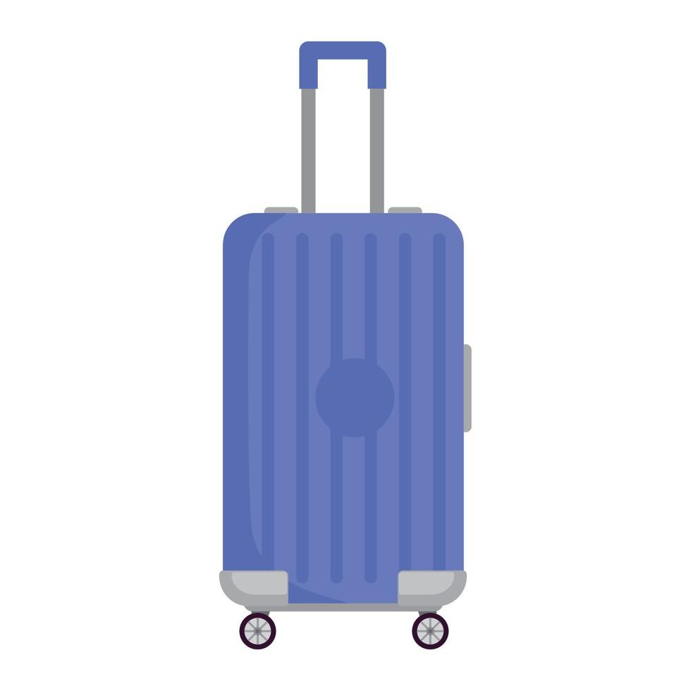 viola valigia con ruote vettore