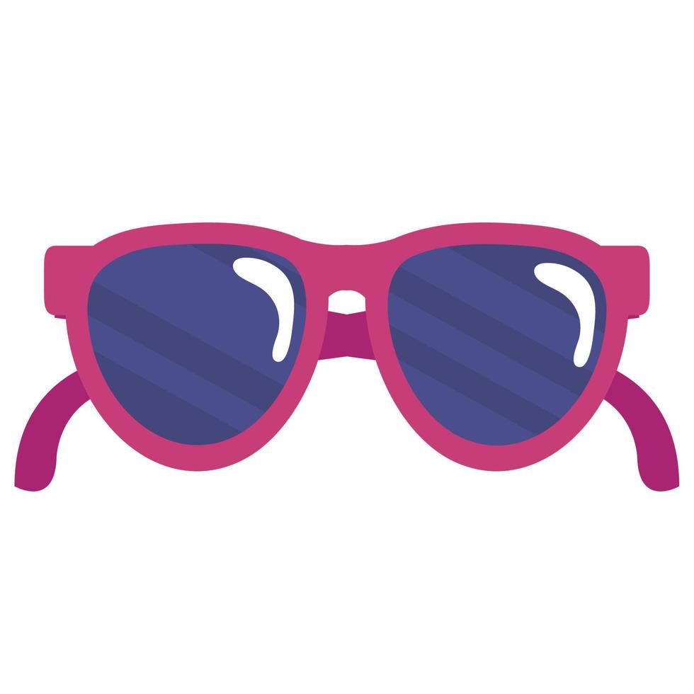rosa estate occhiali da sole vettore