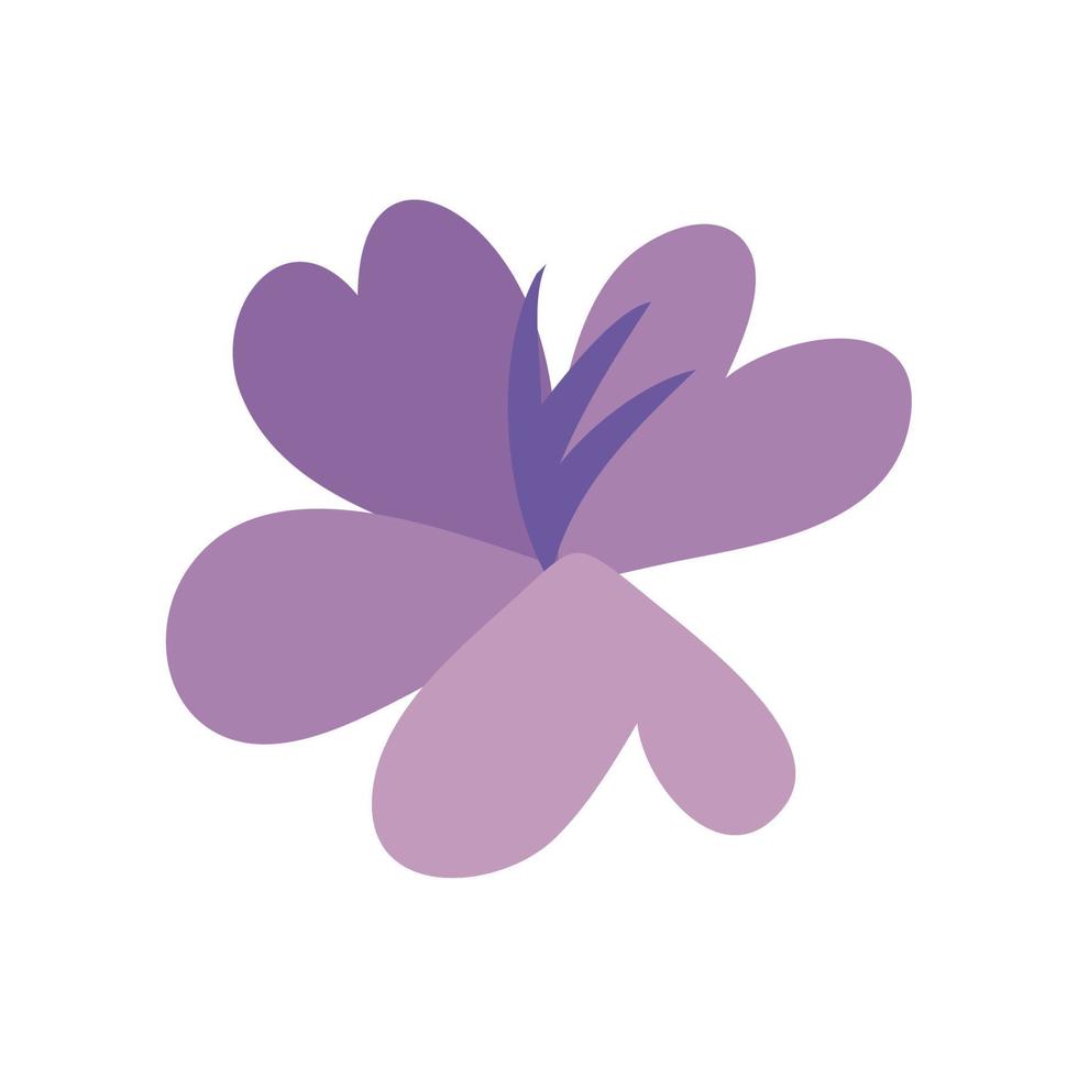 giardino fiorito viola vettore