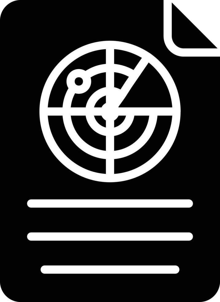 icona del glifo del rapporto vettore