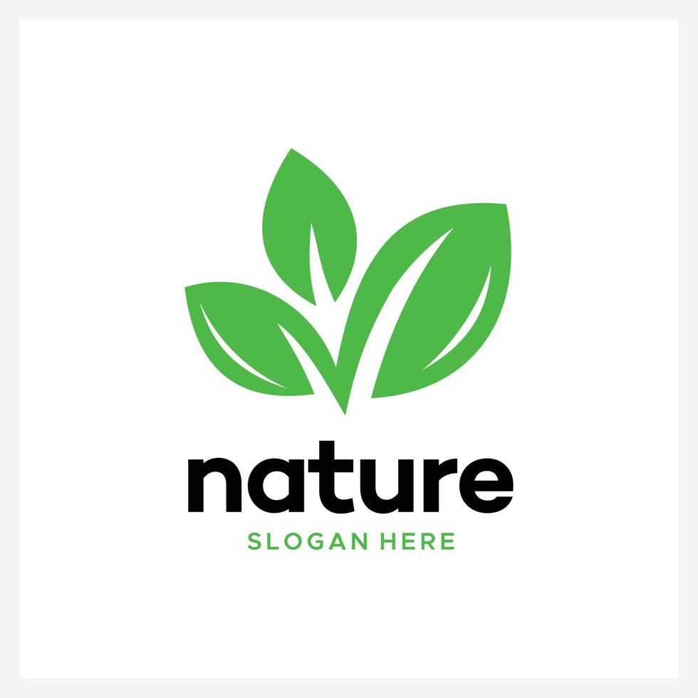 natura Selezionare logo design modello vettore