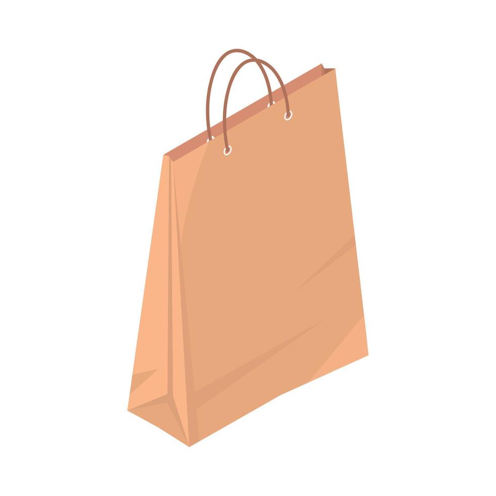 shopping bag di carta vettore