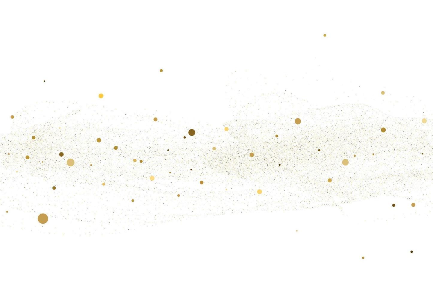 sfondo di coriandoli rotondi glitter oro chiaro. vettore