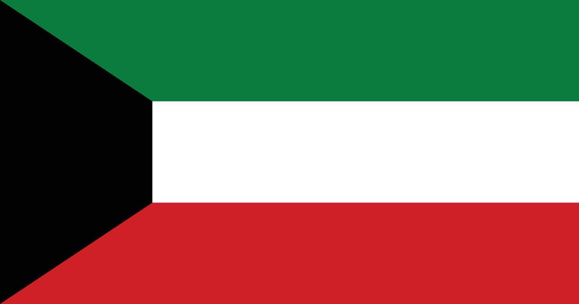 Kuwait bandiera con originale rgb colore vettore illustrazione design