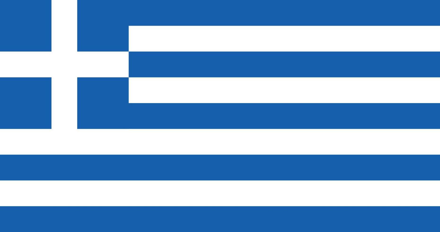 Grecia bandiera con originale rgb colore vettore illustrazione design