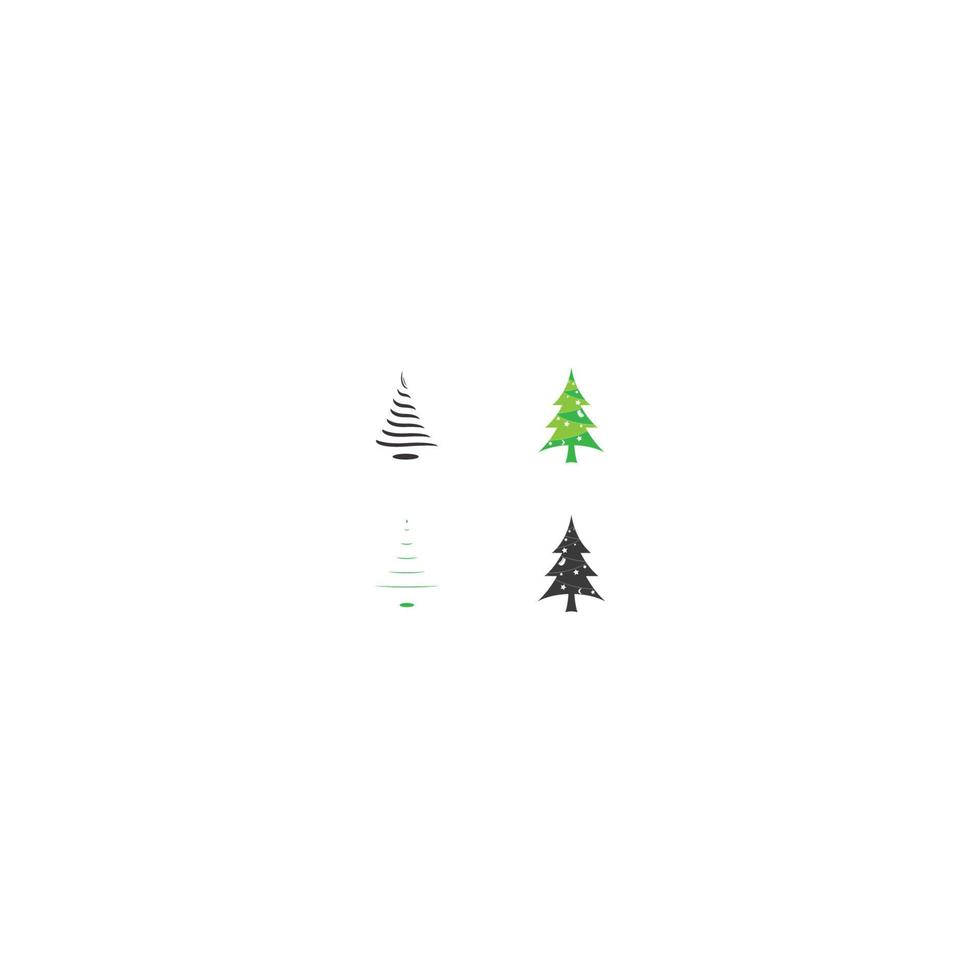 Natale albero vettore logo icona illustrazione