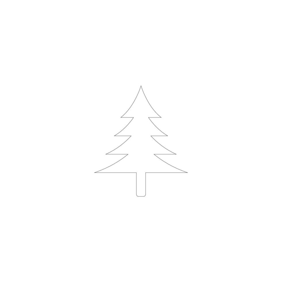 Natale albero vettore logo icona illustrazione