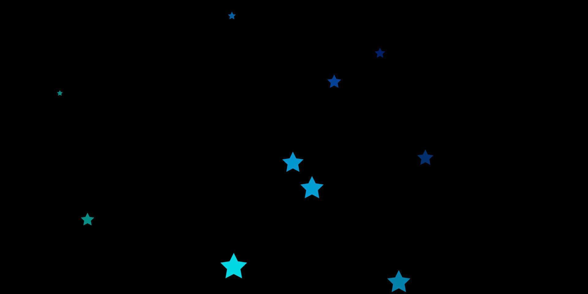 layout vettoriale blu scuro, verde con stelle luminose.