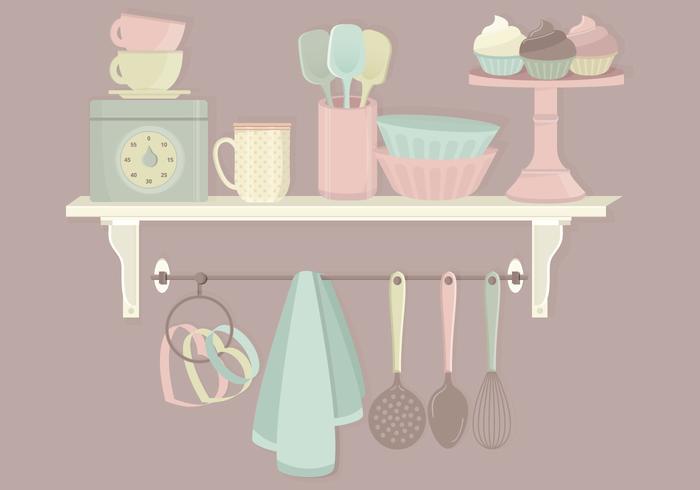 Elementi di cucina Vector Set