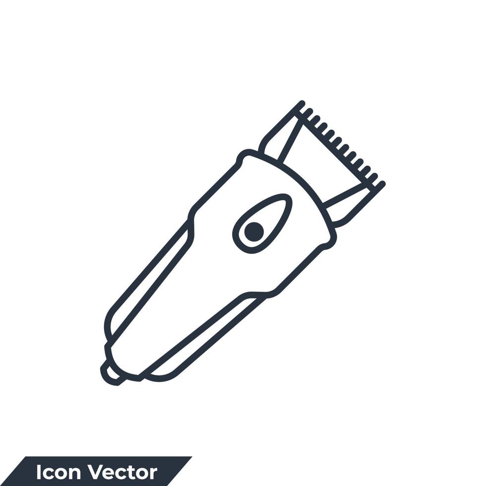 capelli clipper icona logo vettore illustrazione. elettrico capelli clipper simbolo modello per grafico e ragnatela design collezione