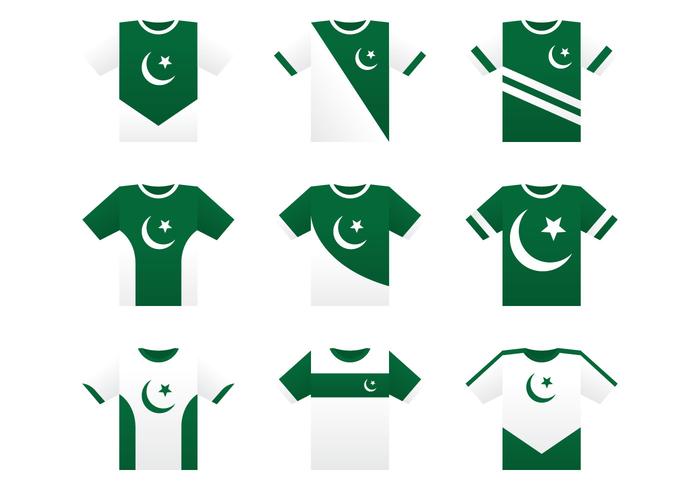 Pakistan Concetto di Jersey vettore