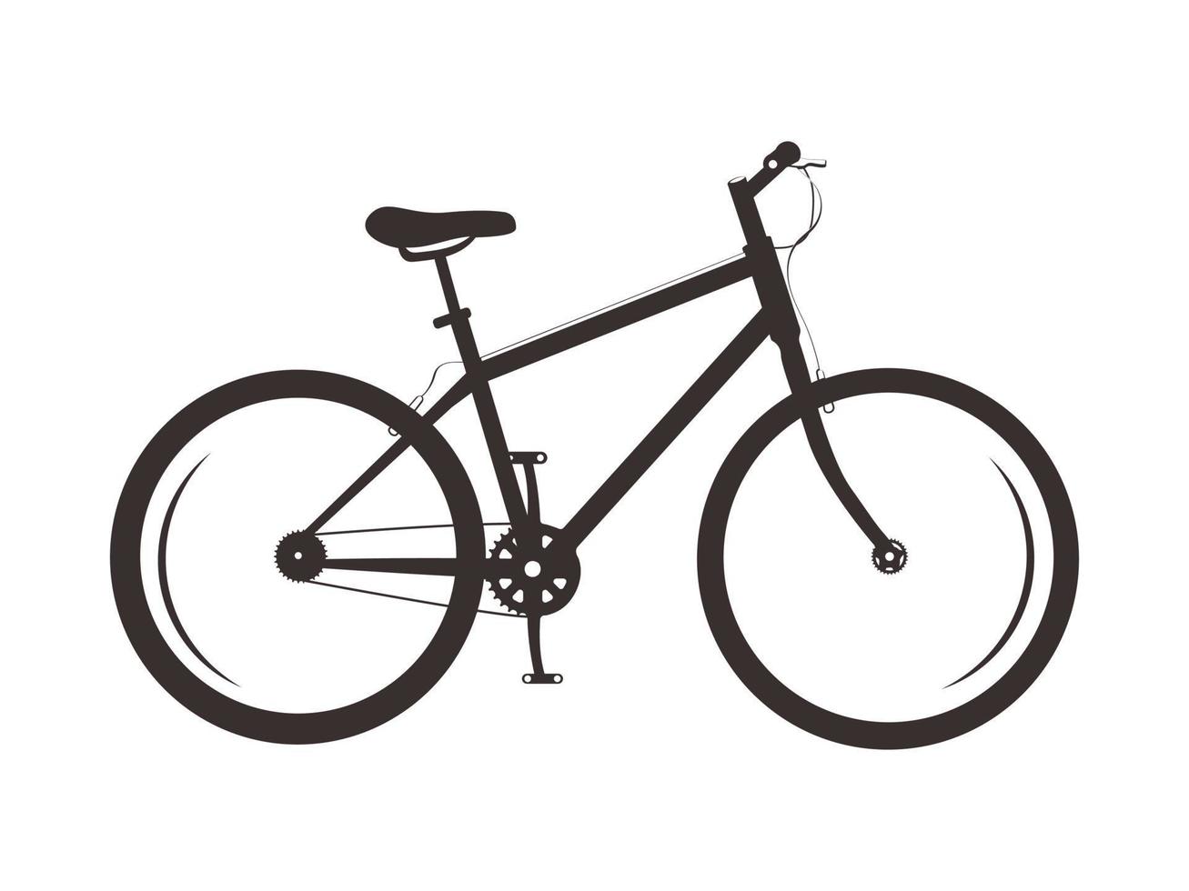 bicicletta silhouette vettore