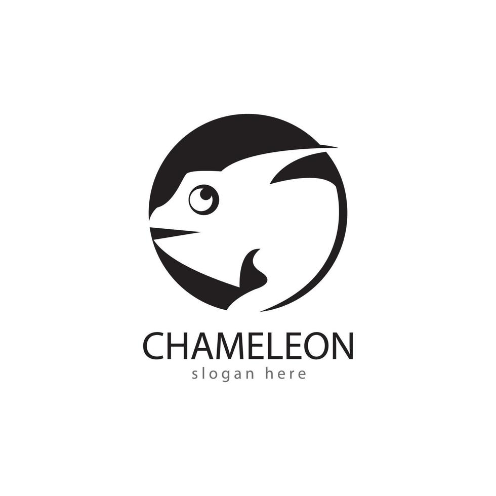 lucertola camaleonte geco animall logo e simbolo vettore illustrazione