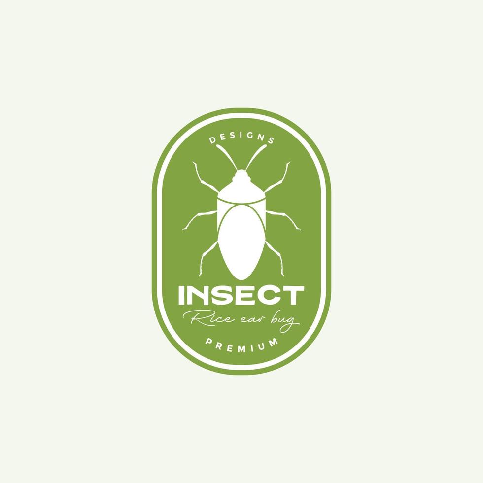 insetto scarafaggio distintivo Vintage ▾ logo vettore