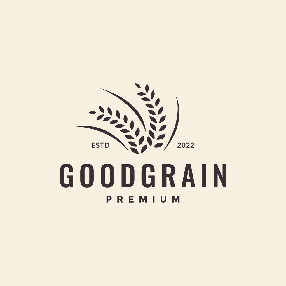 fricchettone grano Grano logo design vettore