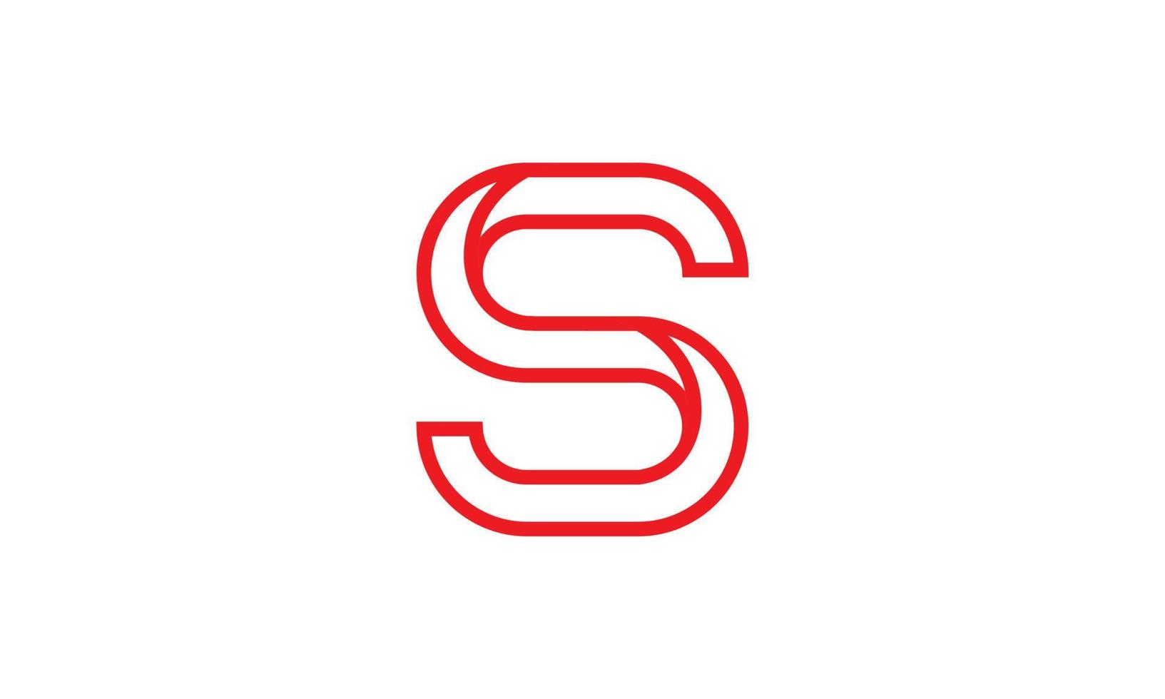 lettera S logo design. S logo icona design vettore gratuito vettore modello.
