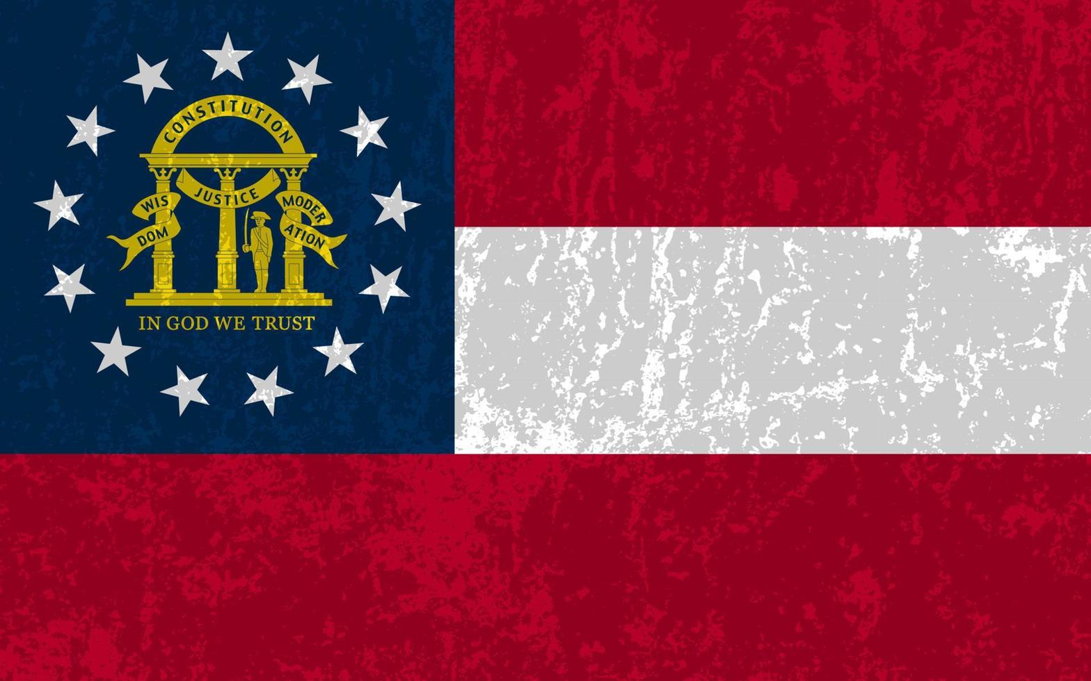 Georgia stato grunge bandiera. vettore illustrazione.