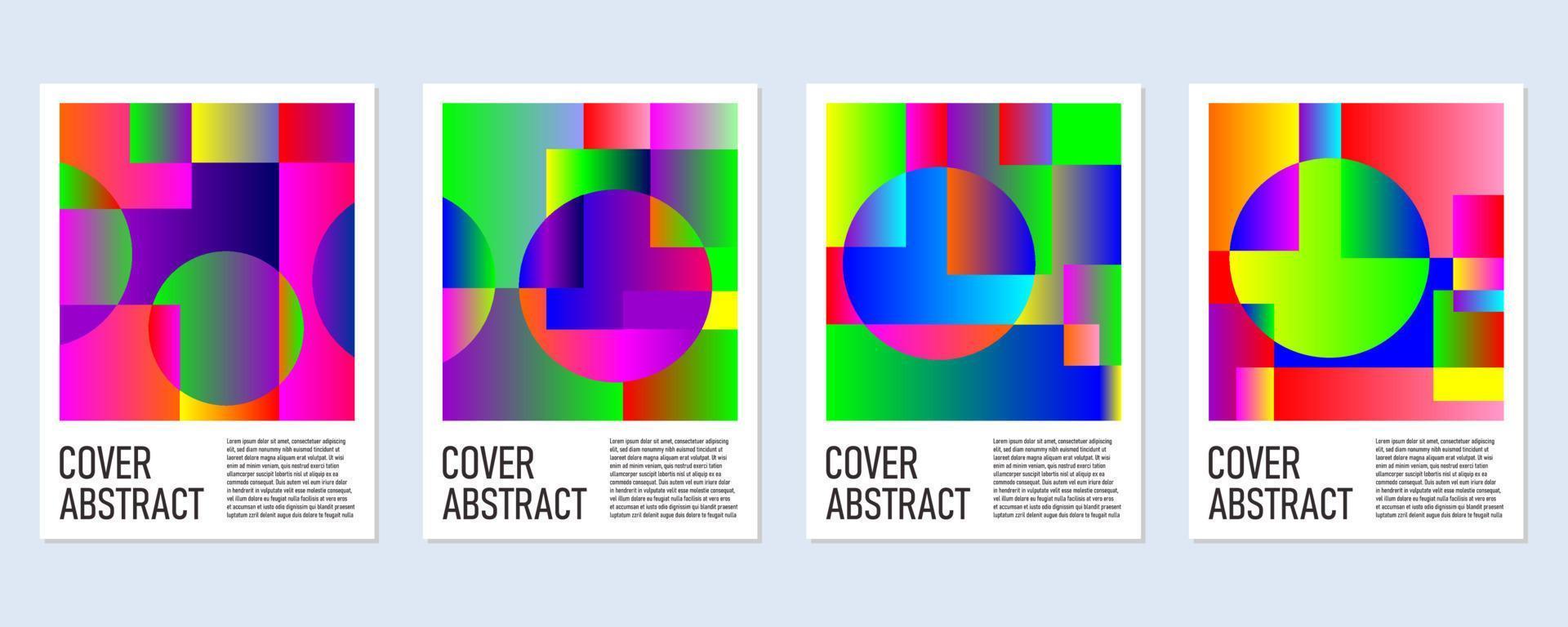astratto colorato geometrico sfondo per manifesto e copertina vettore