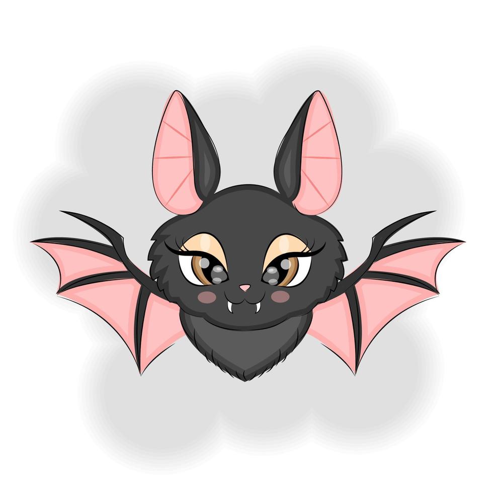 Halloween carino pipistrello, vettore illustrazione Stampa