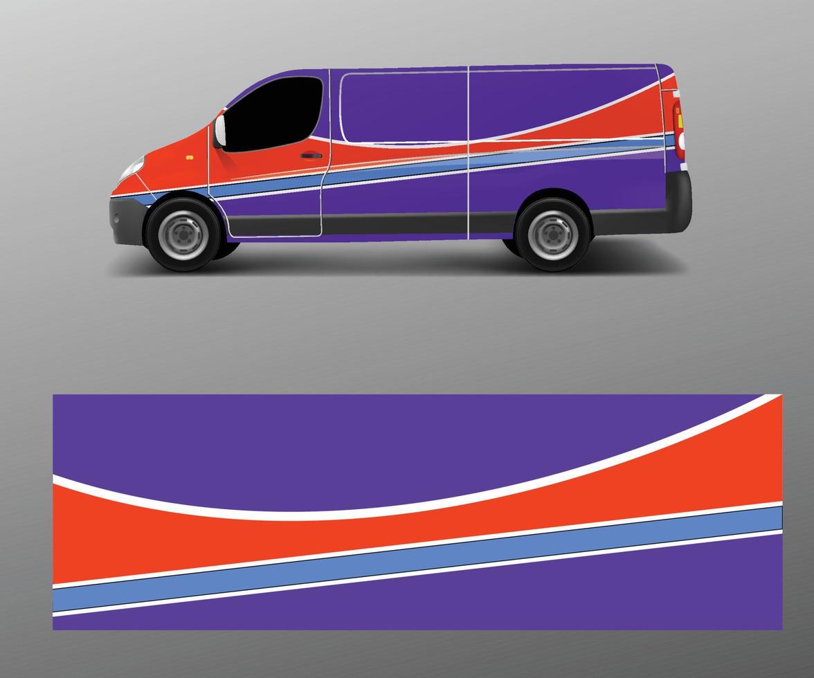 auto decalcomania furgone disegni . avvolgere disegni modello vettore. vettore