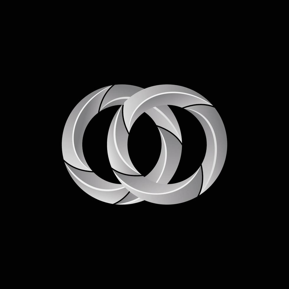 infinito moderno futuro moderno semplice logo vettore